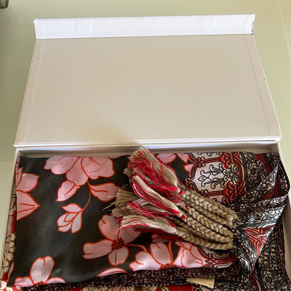 JOHNNY WAS Block Silk Scarf - Picture 5 of 8